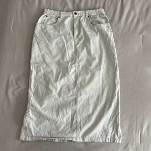 Cream Midi-Length Cargo Skirt | sz 16 | Premier Internationals